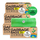 Biodegradable Garbage Bags | Small | 30 Bags | Set of 4.