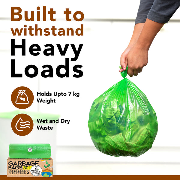 Biodegradable Garbage Bags | Small | 30 Bags | Set of 4.