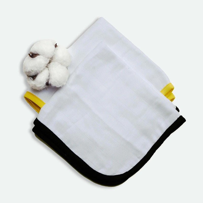 Baby Washcloths | Super Soft | Organic Bamboo Cotton | Pack of 4