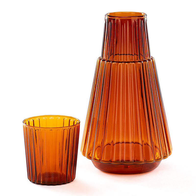 Glass Carafe Jug | Amber | 1000 ml