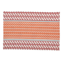 Cotton Table Mats | Placemats | Zig-Zag Design | Red