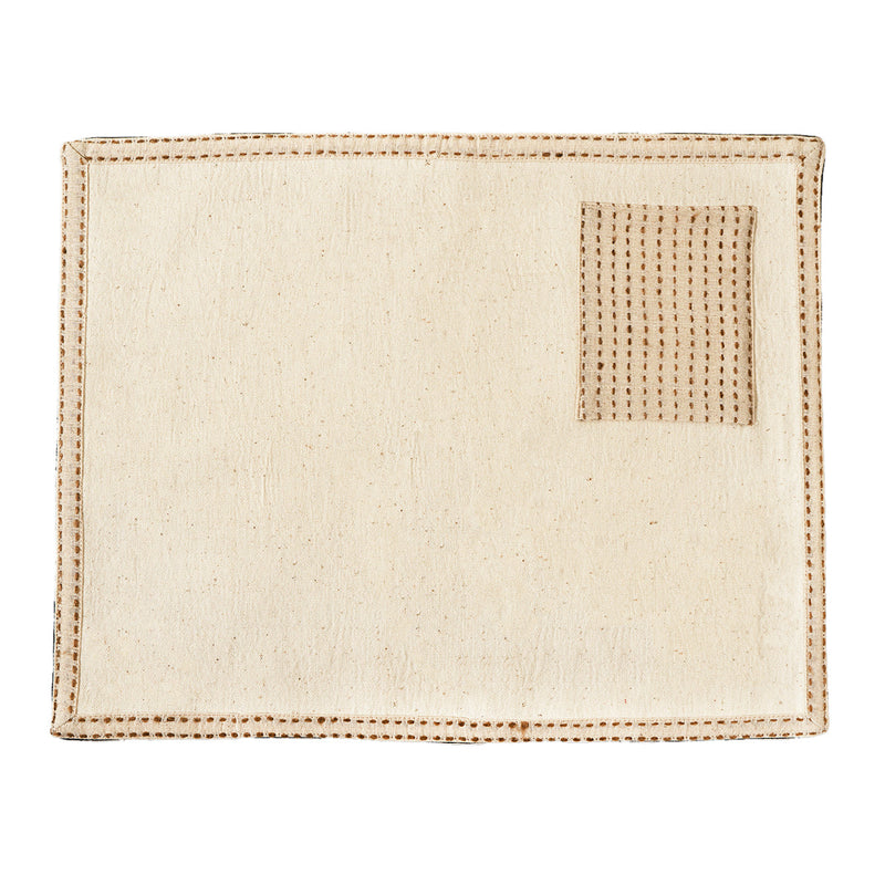 Cotton Table Mats | Placemats | Thread Work | Ivory | Set of 6
