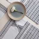 Cotton Table Mats | Placemats | Striped | Blue | Set of 8