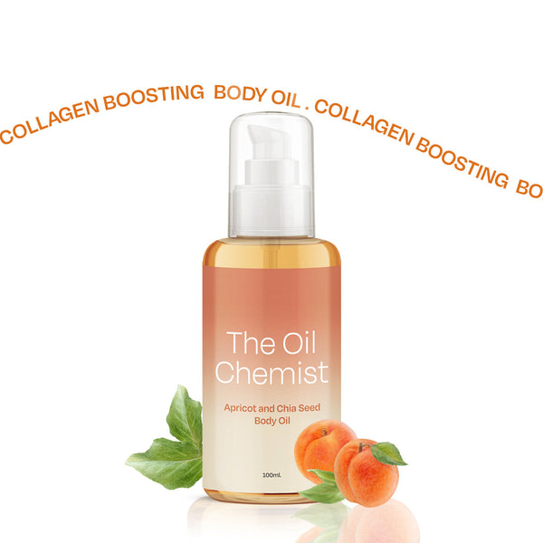 Body Oil | Apricot & Chia Seed | Natural & Organic Moisturizer With Antioxidants And Vitamin E | 100 ml