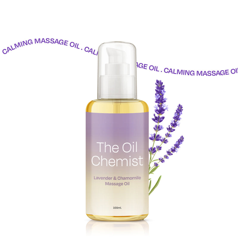 Body Massage Oil | Lavender & Chamomile | Reduces Stress | 100 ml