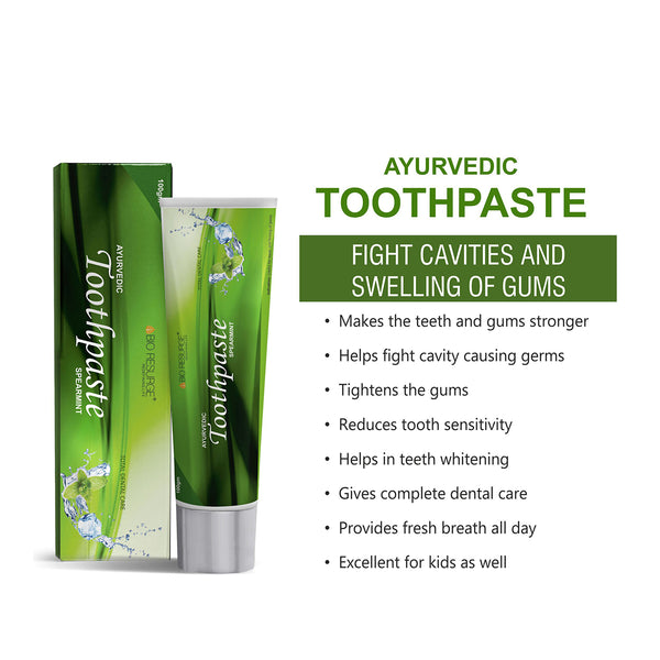 Organic Toothpaste | Fighting with Cavities and Swelling of Gums | 100 g | Pack of 2