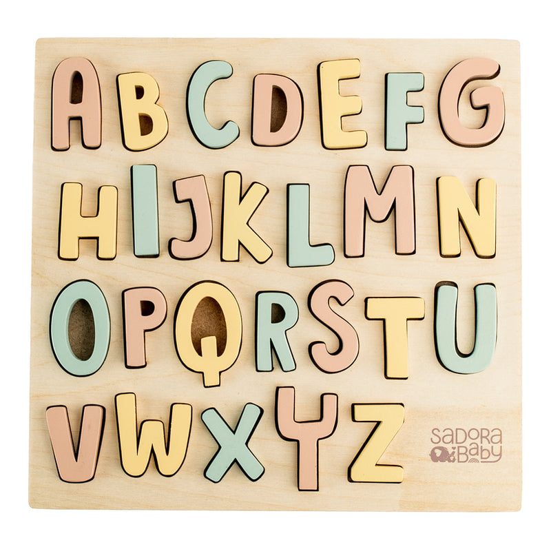 Educational Toys for Kids | Wooden Alphabet Puzzle | Multicolour