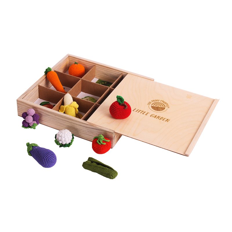 Wooden Toy Set for Kids | Match & Sort Garden Toy | Multicolour