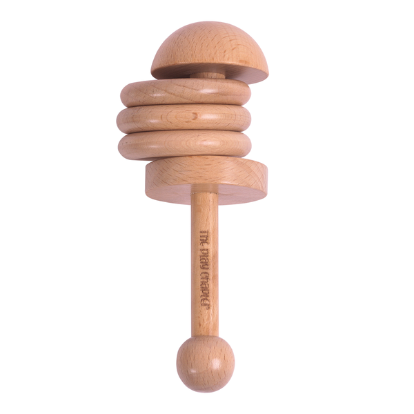 Wooden Baby Rattle | Ring Around | Brown