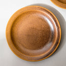 Ceramic Dinner Plates | Mustard Brown | | Set of 2