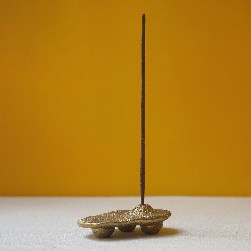 Brass Incense Stick Holder | Agarbatti Stand | Gold