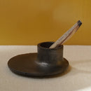 Longpi Pottery Incense Holder | Black