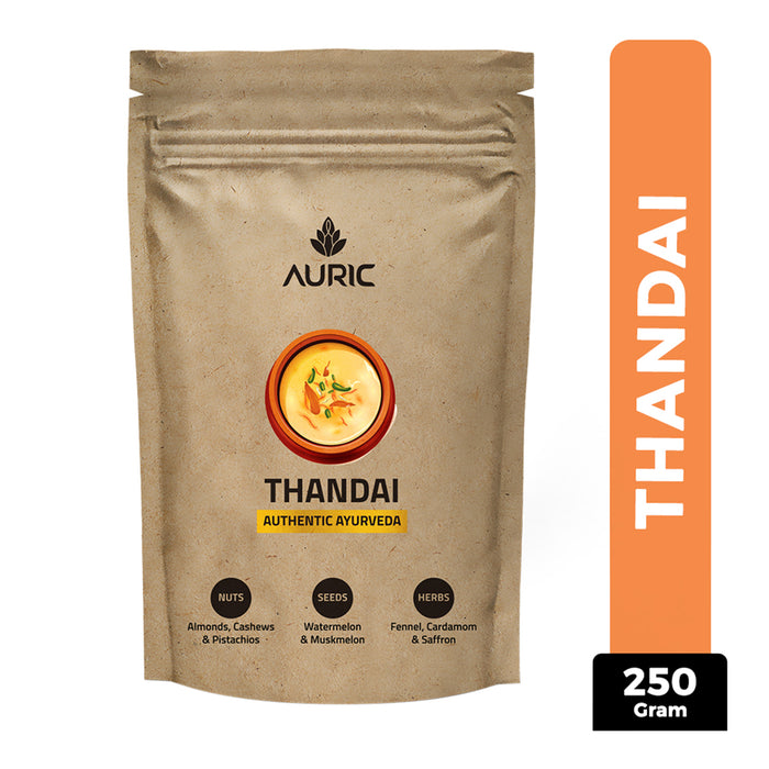 Auric Instant Ayurvedic Thandai Powder | Real Nuts, Seeds and Spices | 250 g