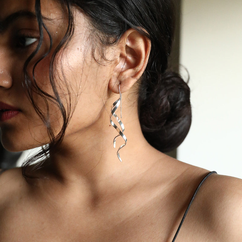 92.5 Silver Dangler Earrings for Women | Twist