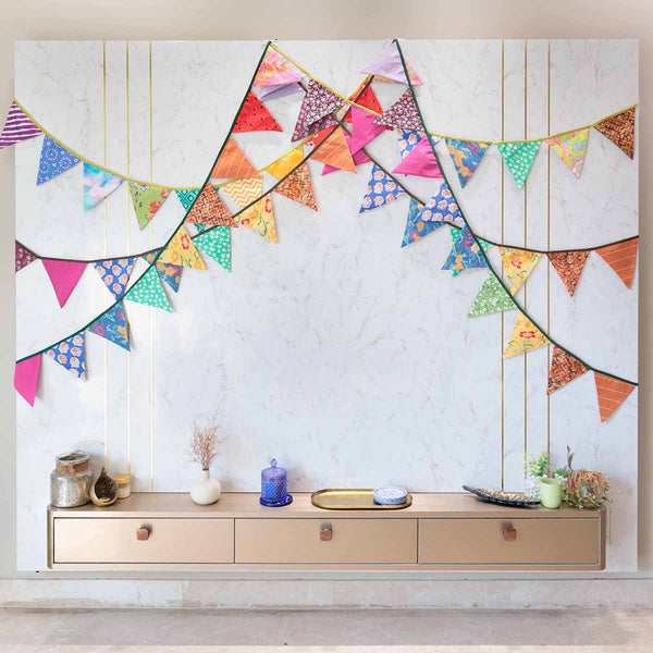 Rainbow Bunting Combo | Upcycled Cotton | Multicolour