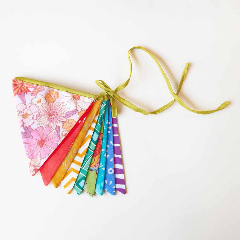 Rainbow Bunting Combo | Upcycled Cotton | Multicolour