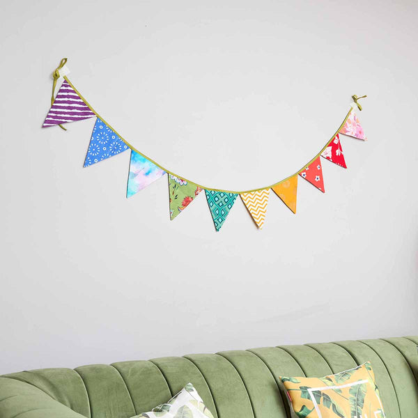 Rainbow Bunting Combo | Upcycled Cotton | Multicolour