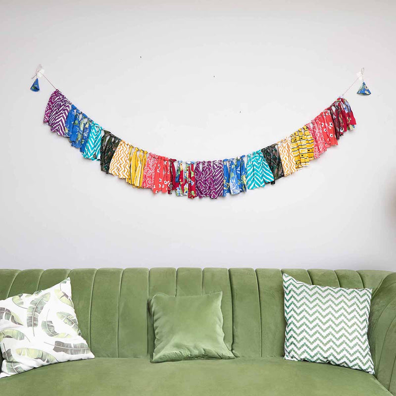 Rainbow Bunting | Upcycled Cotton | Multicolour
