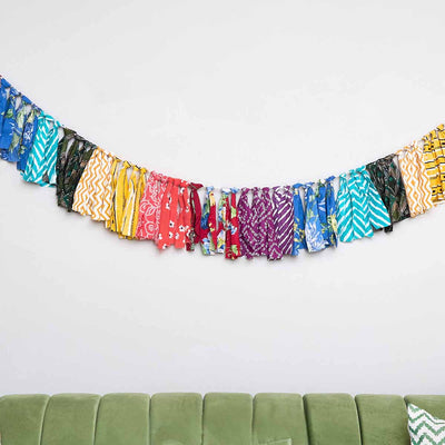 Rainbow Bunting | Upcycled Cotton | Multicolour