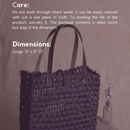 Mesh Handbag for Women | Lavender | Sabai Grass