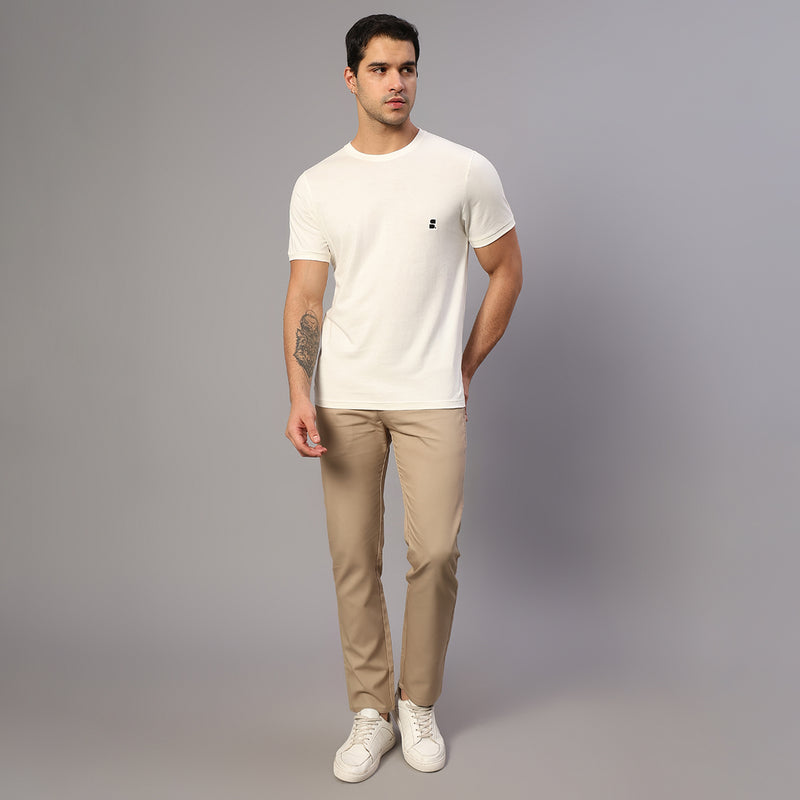 Supima Cotton T-Shirt for Men | Cream