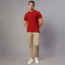 Supima Cotton Polo T-Shirt for Men | Maroon