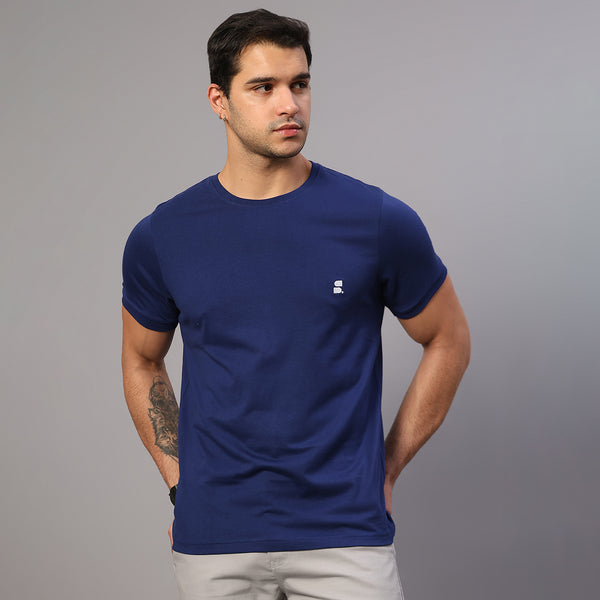 Supima Cotton T-Shirt for Men | Dark Blue