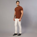 Brown Polo T-Shirt for Men | Supima Cotton