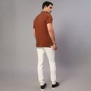 Brown Polo T-Shirt for Men | Supima Cotton