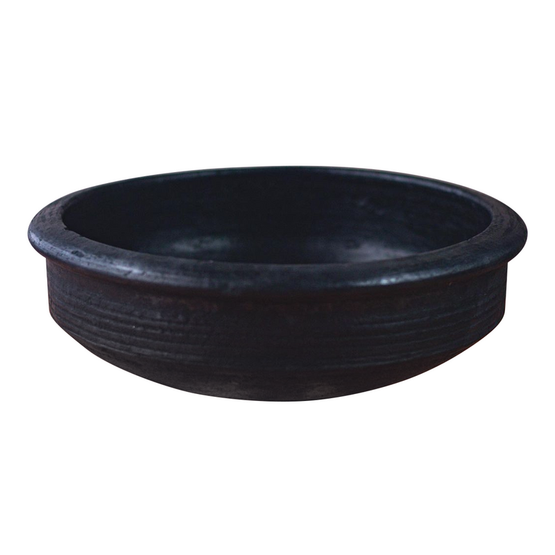 Clay Pots For Cooking | Blackened Clay | 9 inch