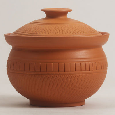 Terracotta Pot Handi with Lid | 500 ml