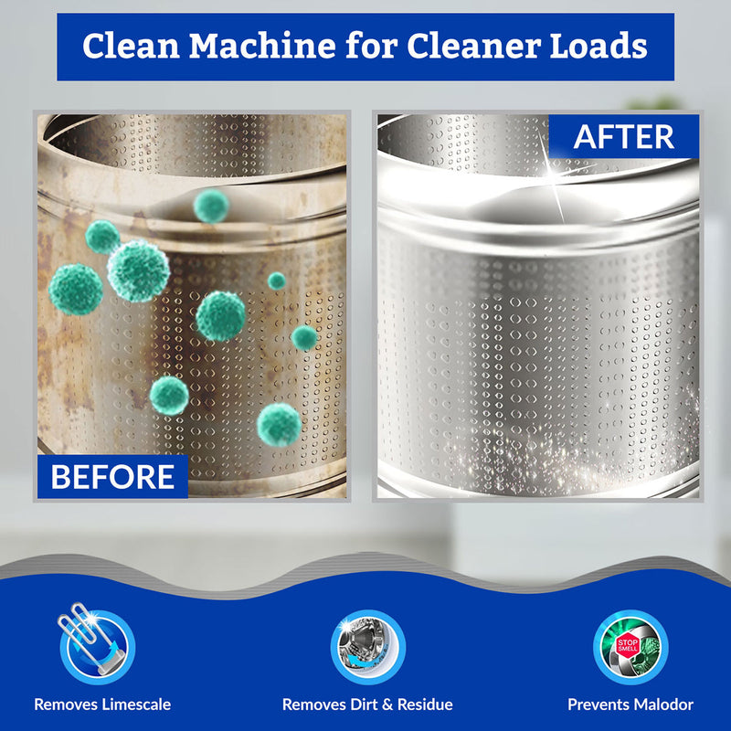 Washing Machine Cleaner Liquid | with Descaling Powder | 180 g | Set of 6