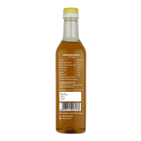 Black Mustard Oil | Sarso Tel | Cold Pressed | 2 L