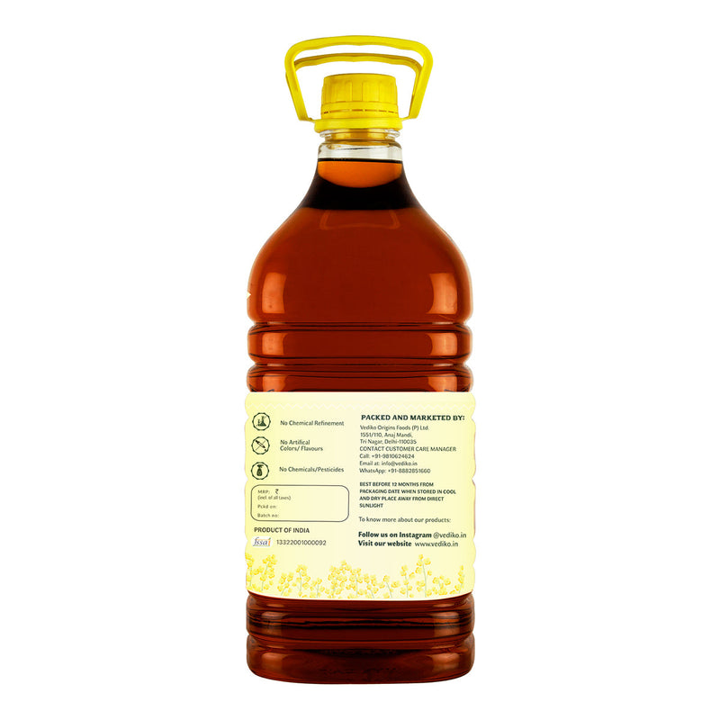 Black Mustard Oil | Sarso Tel | Cold Pressed | 5 L