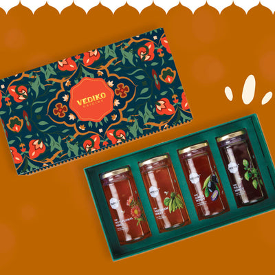 Diwali Gift Hamper | Honey Jars | Set Of 4