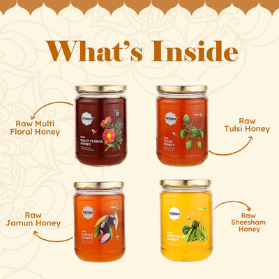 Diwali Gift Hamper | Honey Jars | Set Of 4