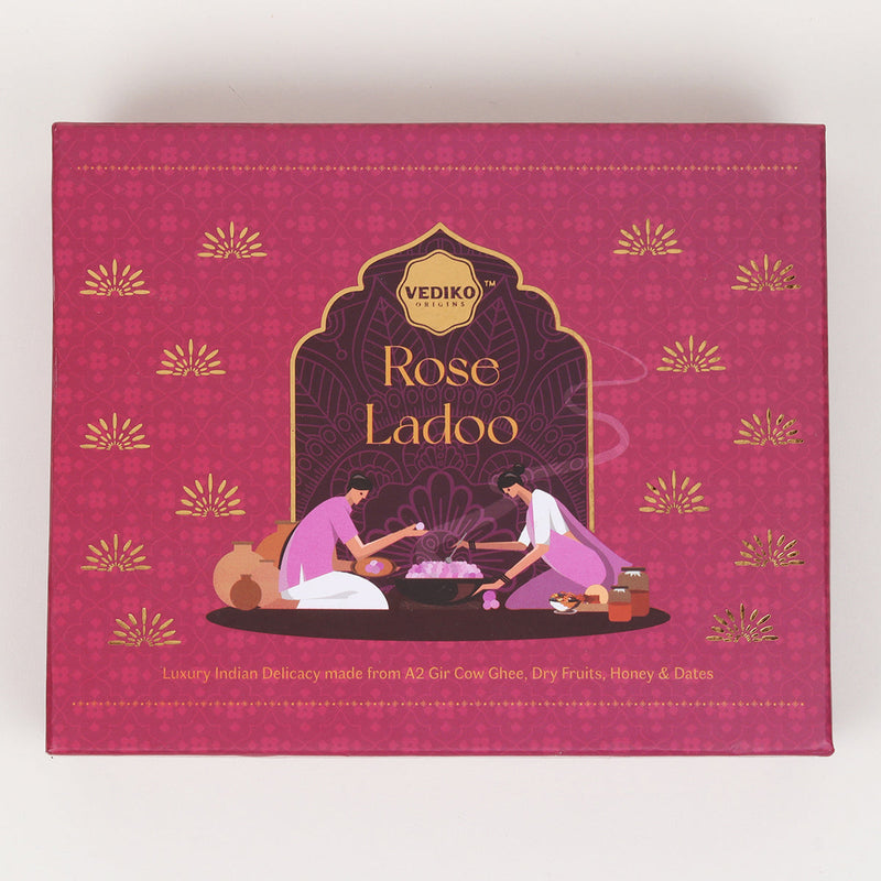 Rose Ladoo | Sweetened With Honey & Dates | 400 g
