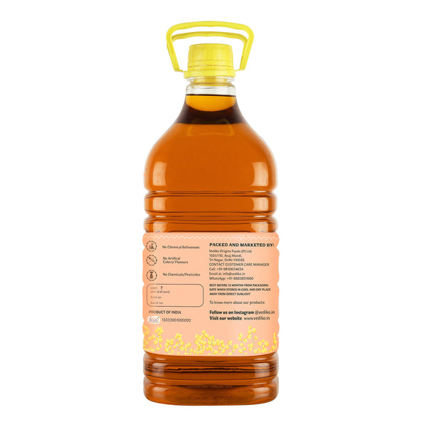 Yellow Mustard Oil | Cold Pressed | 5 L