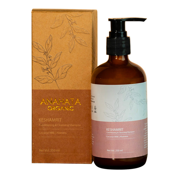 Shampoo | Coconut Milk & Aloevera | Conditioning & Cleansing | KESHAMRIT | 250 ml