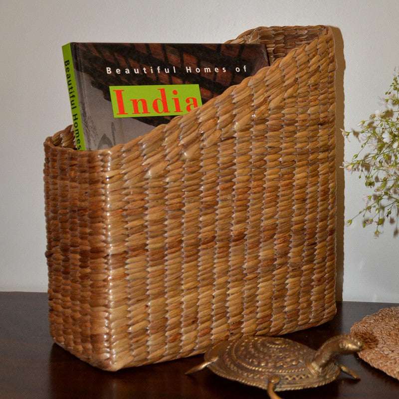 Water Hyacinth Magazine & File Holder