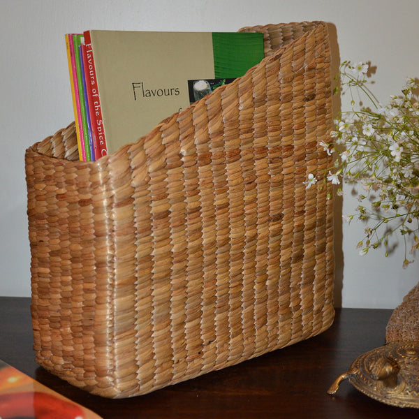 Water Hyacinth Magazine & File Holder