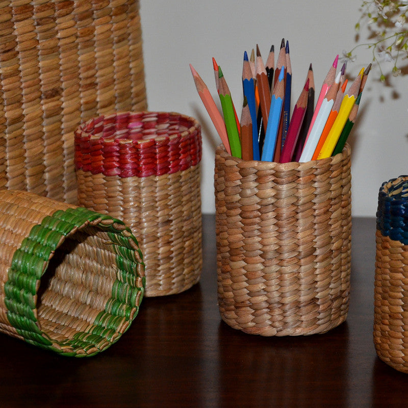 Water Hyacinth Cutlery & Pen Holder