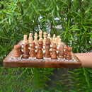 Wooden Chess Board Game for Kids | Brown | 20 cm