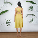 Modal A-Line Dress For Women | Yellow
