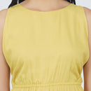 Modal A-Line Dress For Women | Yellow