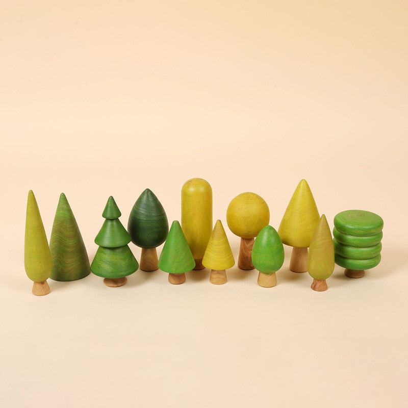 Wooden Toys for Kids | Forest Trees Full Set | Set of 12