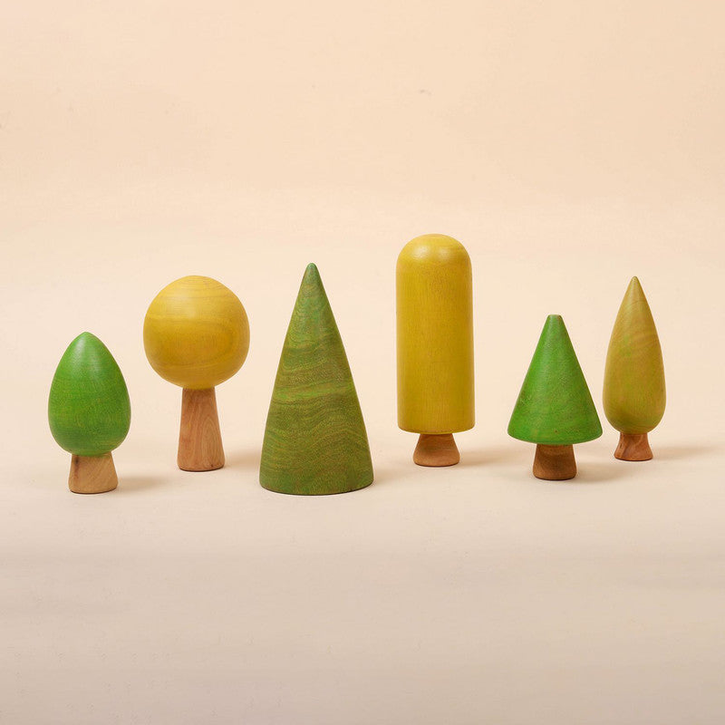 Wooden Toys for Kids | Forest Trees Full Set | Set of 12