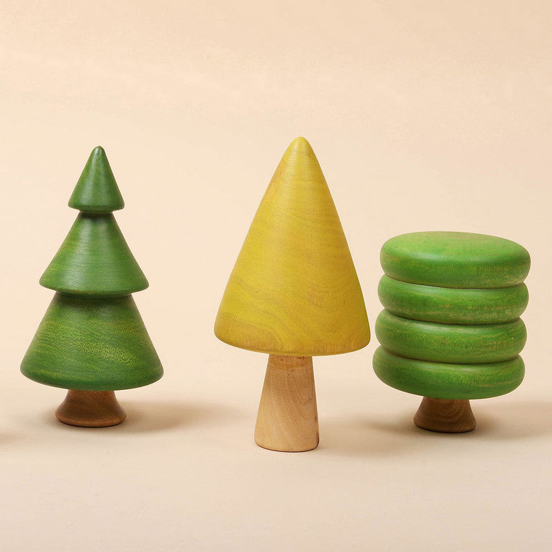 Wooden Toys for Kids | Forest Trees Full Set | Set of 12