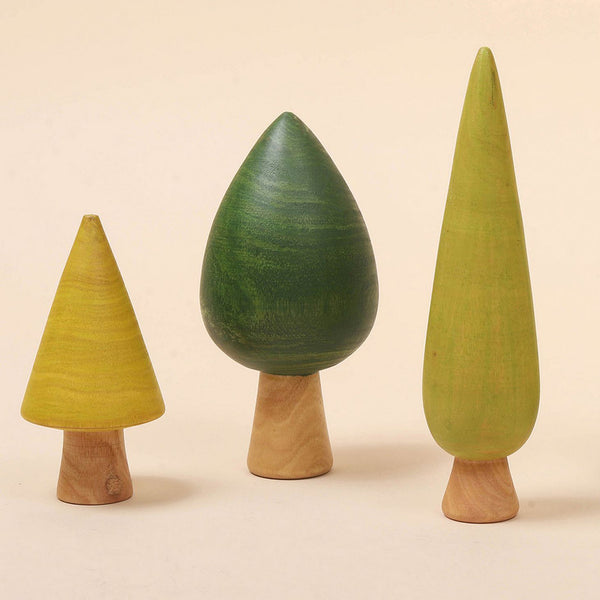 Wooden Toys for Kids | Forest Trees Small Set | Set of 6