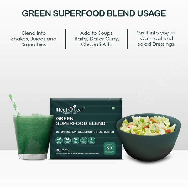Green Superfood Blend | Better Digestion & Energy Booster | 300 g